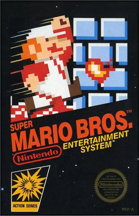 SUPER MARIO BROS видео игра Шелковый постер декоративная стена картина 24x36 дюймов | Дом и
