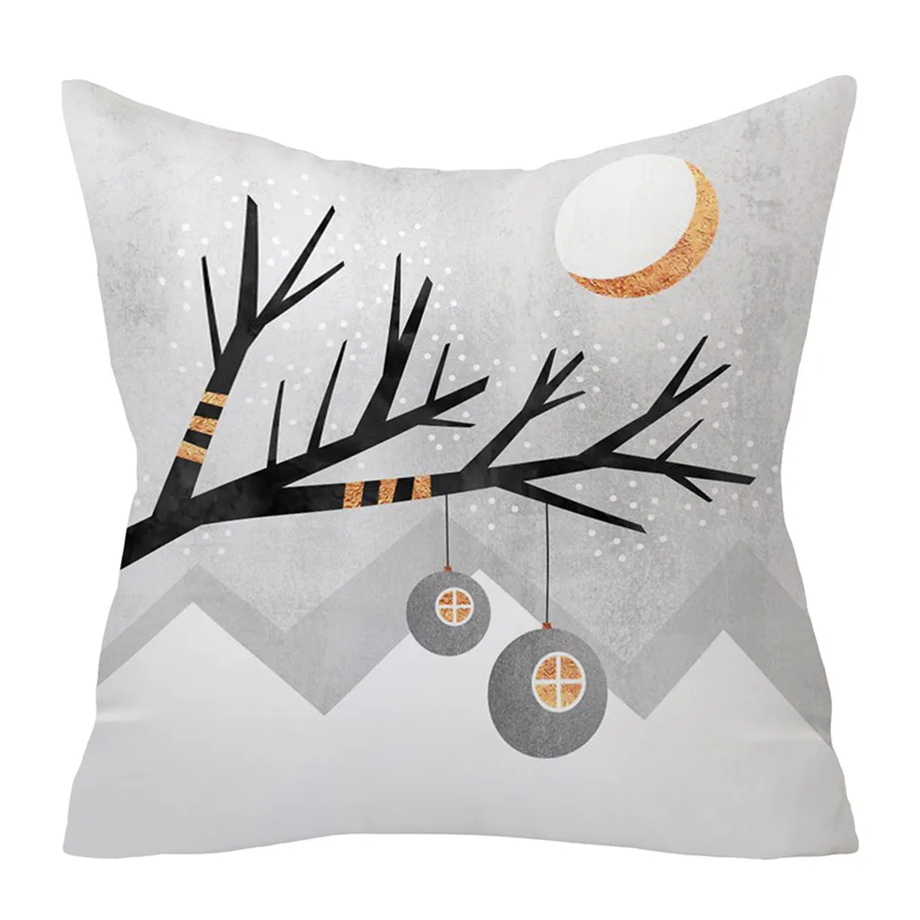 Модный серый наволочка для дивана автомобиля талии подушки украшение дома Housse de