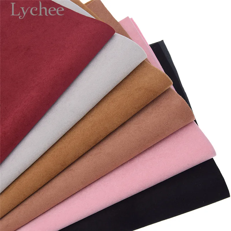 Lychee Life 29x21 см A4 бархат из искусственной кожи ткань высокого качества сплошной цвет Синтетическая Кожа DIY материал для сумки одежды