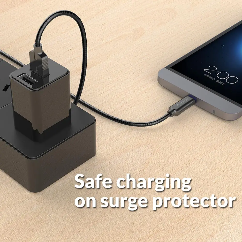 ORICO USB C type A-C кабель высокоскоростной USB кабель для синхронизации и зарядки для huawei P9 Macbook LG G5 Xiaomi Mi 5 htc 10 еще цинковый сплав