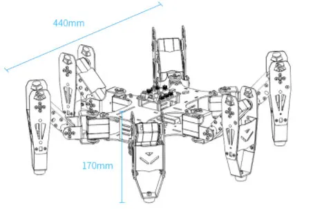DIY Hexapod Bionic робот-паук набор умный программируемый высокотехнологичный KEXUE детские развивающие игрушки