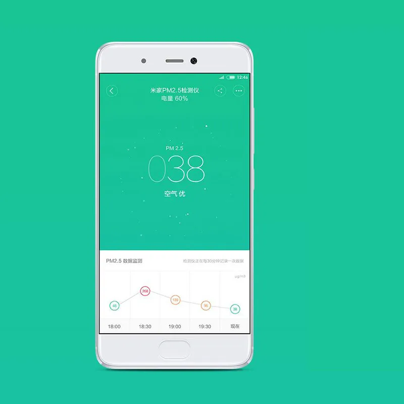 Xiaomi Smart PM2.5 детектор воздуха мини Портативный OLED экран 2,4 ГГц Wifi с очистителем воздуха контроль качества воздуха