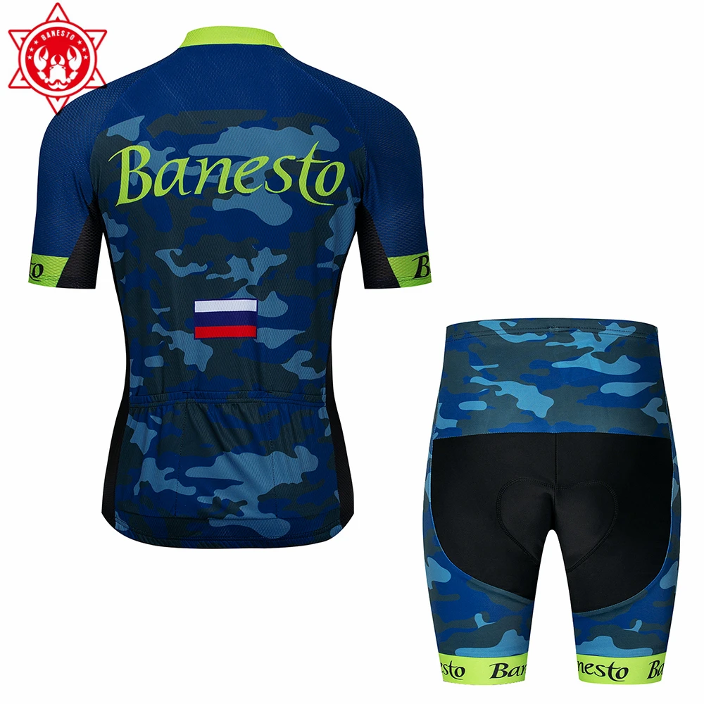 2018 Banesto Cycling Jersey Maillot Ciclismo Short Sleeve and bib Shorts Kits Strap cycle jerseys | Спорт и развлечения