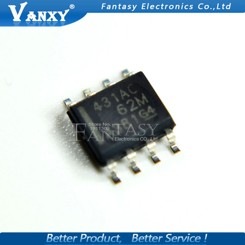 10PCS TL431ACDR SOP8 TL431AC SOP 431AC SMD TL431 SOP-8 TL431ACDT new and original IC | Электронные компоненты и