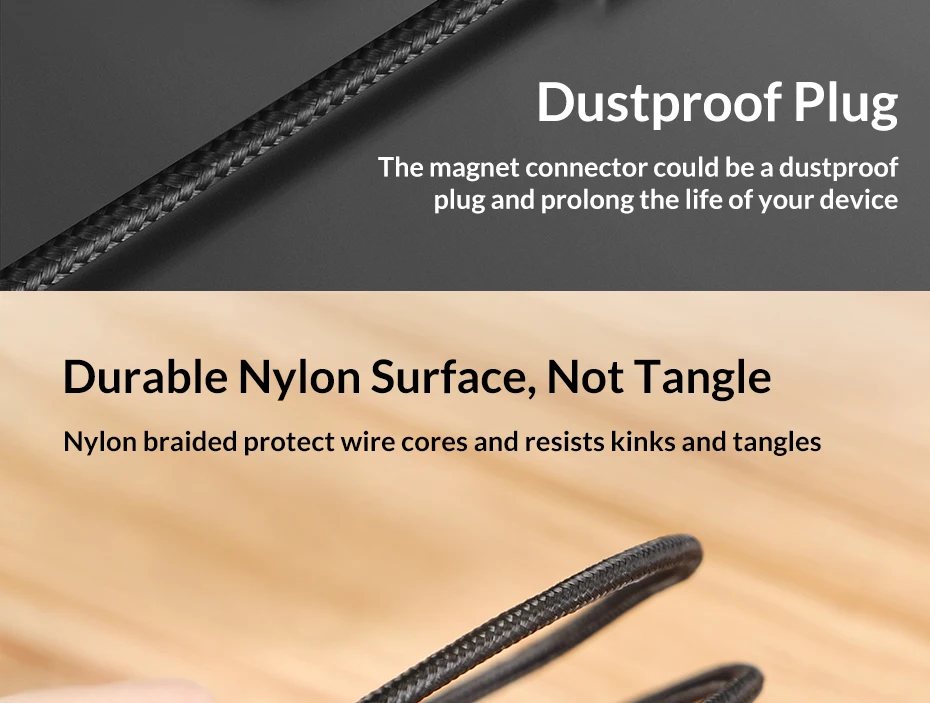 TOPK AM51 Magnetic USB Cable for iPhone Charger Micro Usb Type C for Samsung Galaxy S9 S8 Plus Note USB C Charger Cable