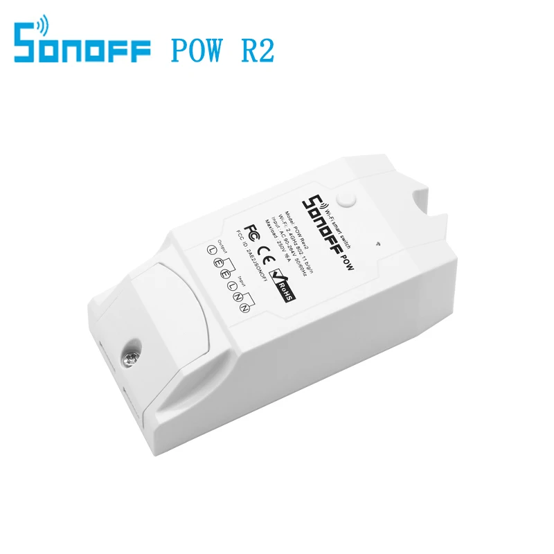 Sonoff Pow R2 Беспроводной Смарт Wi-Fi переключатель ON/OFF 16A монитор исторические