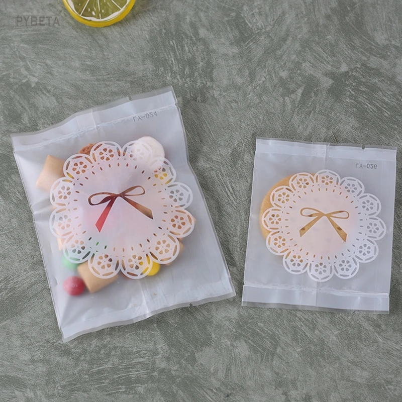 

300pcs- 9*11.5/10*13.5/11*15cm Heat Seal Frosted Plastic Pouch Open Top Cake Biscuit DIY Baking Packaging bags