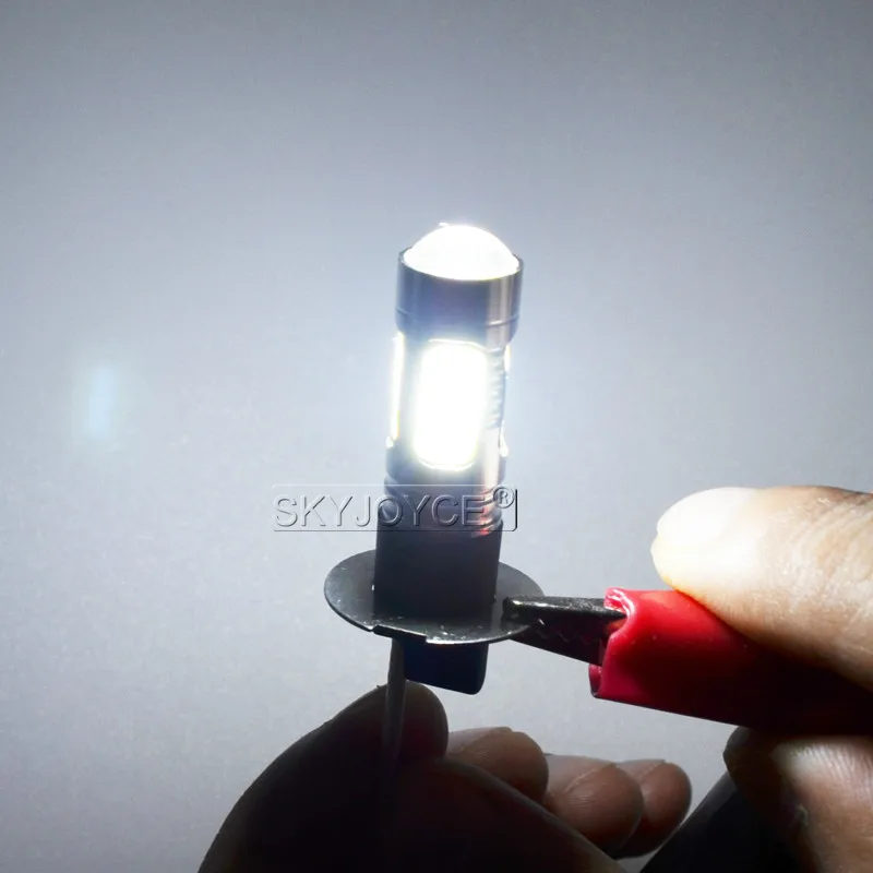 SKYJOYCE, 2 шт., парковочный H3 led, высокая мощность, светодиодная противотуманная лампа, лампа, головной светильник, 7,5 Вт, 12 В, белый, 6500 К, светодиодный светильник для преобразования, комплекты, аксессуары