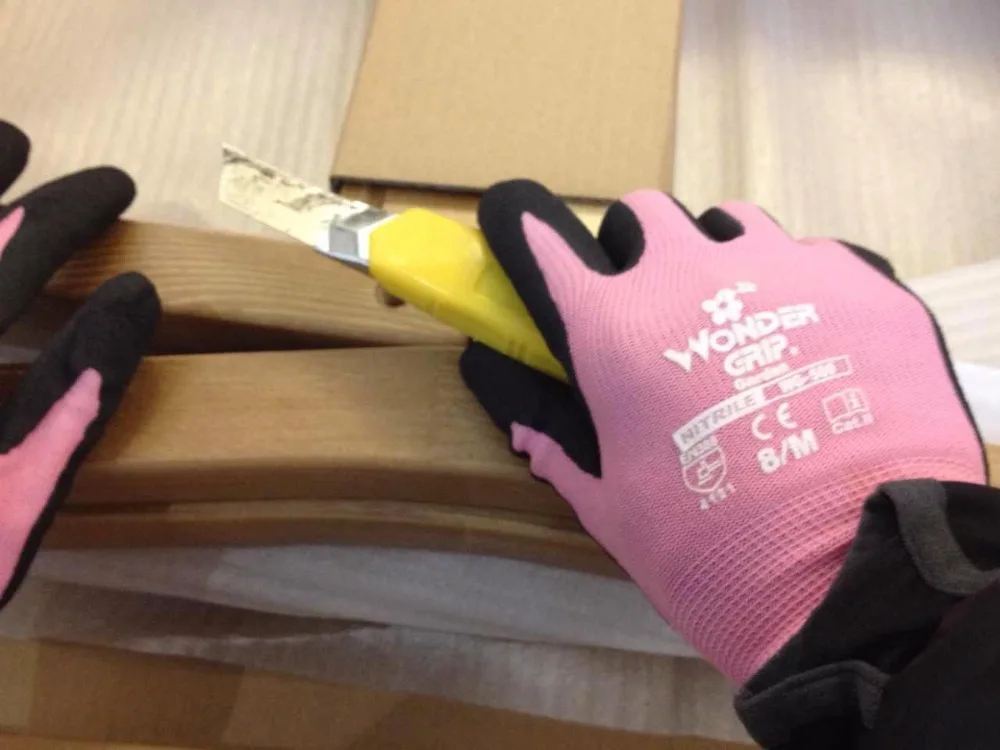 Перчатки женские нейлоновые с нитриловым покрытием 2 пары | Безопасность и защита