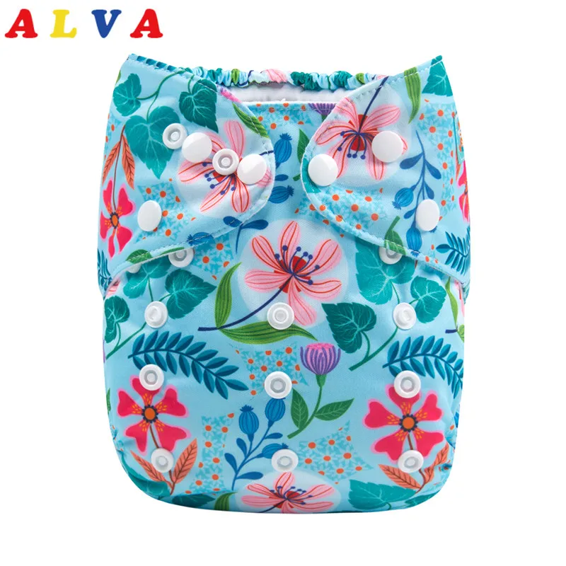 Новое поступление! Alvababy многоразовые подгузники двухрядные тканевые детские