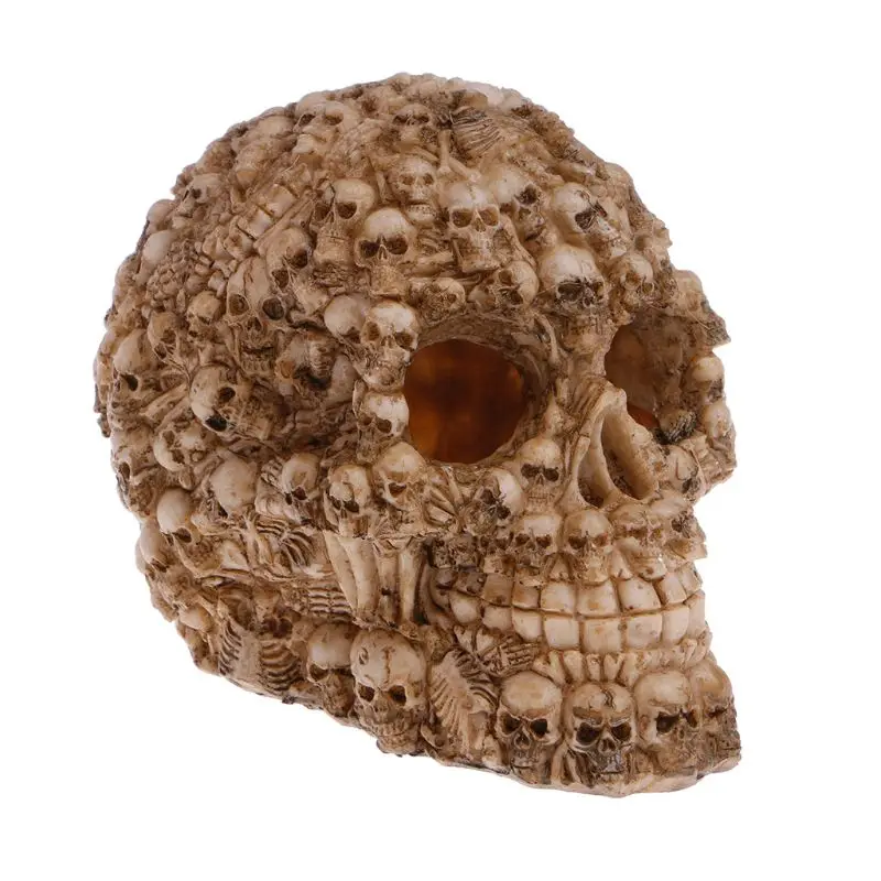Полимерная головка моделирования в форме черепа Террариум рептилия скрытая