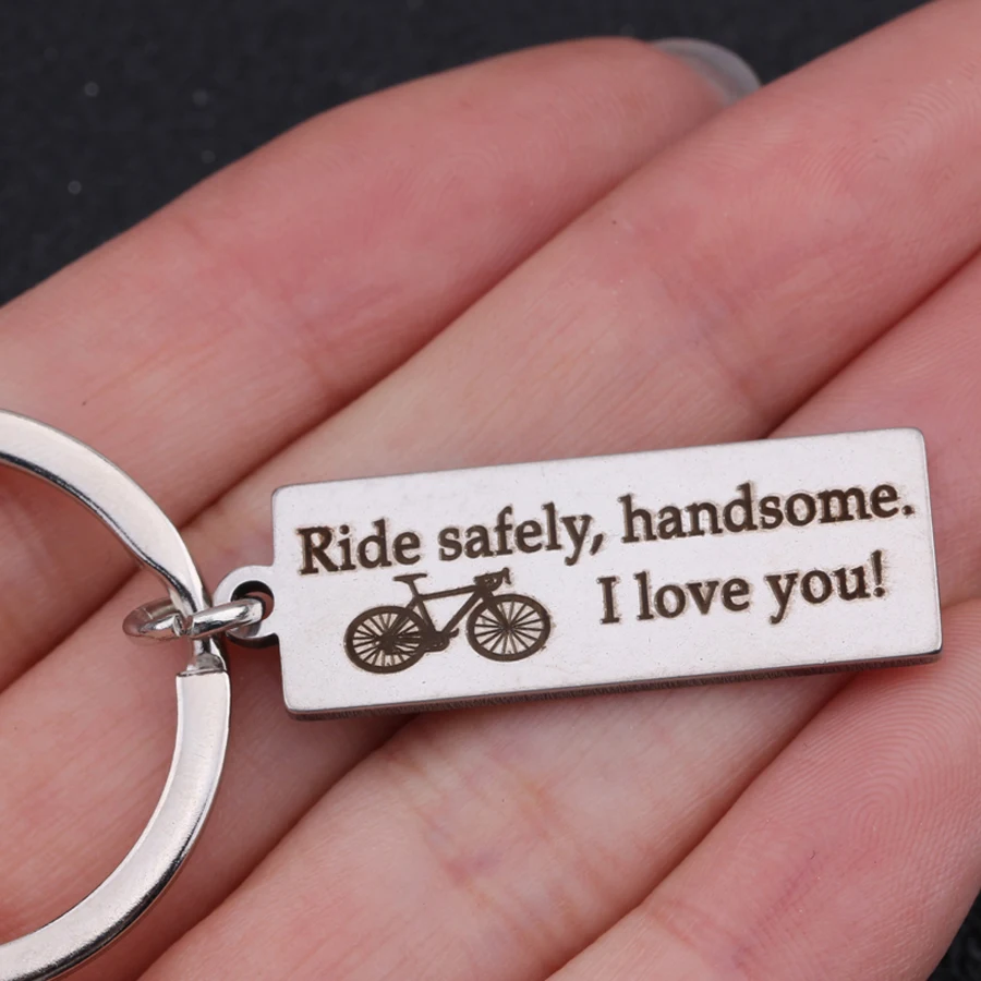 Ride Safe красивый брелок для ключей I Love You подарки пар влюбленных держатель высокое