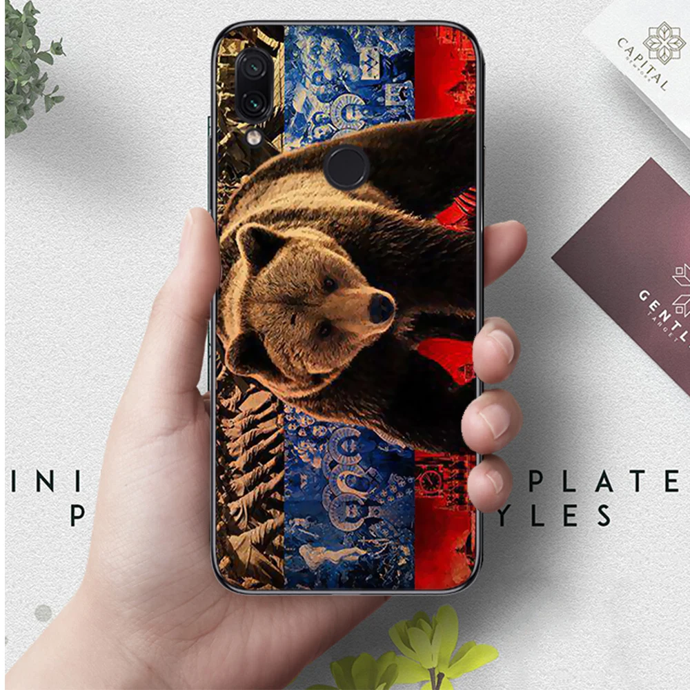2 Lavaza Россия черный медведь силиконовый чехол для Xiaomi Redmi 4A 4X5 5A 6 6A 7 7A 8 8A K20 Pro Plus S2 Go - Цвет: 2