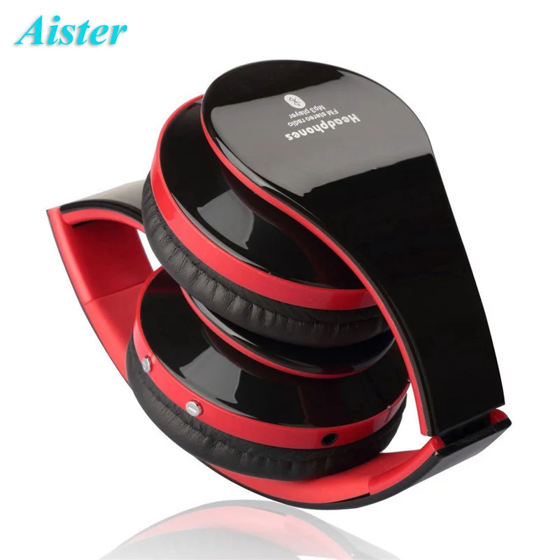 Bluetooth Headphones Foldable Wireless Gaming Earphone Music DJ Headsets With Microphone 3.5mm Wired Plug For Cell Phone/PC | Электроника