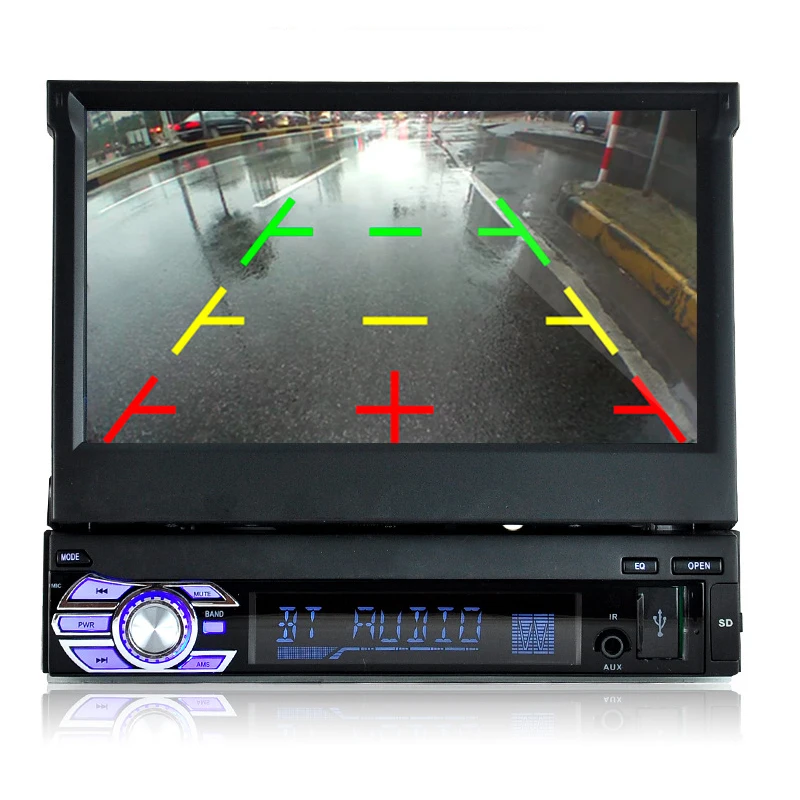 7 дюймов выдвижной экран Автомобильный мультимедийный плеер MP5 карта MP4 Bluetooth