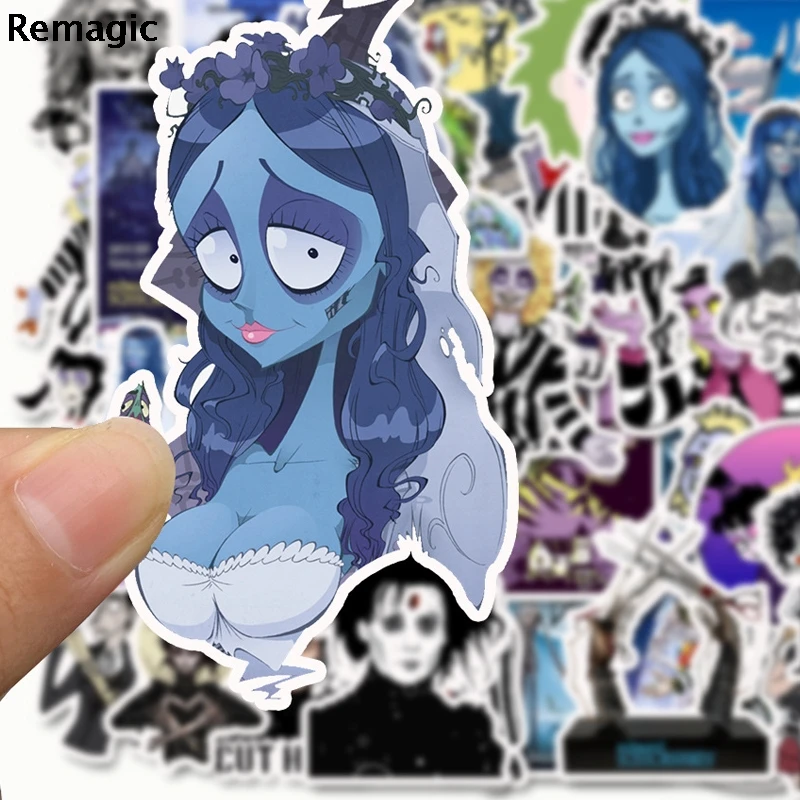 50 шт. Tim Burton pasters fans Переводные картинки Скрапбукинг diy наклейки для украшения телефона водонепроницаемые Мультяшные аксессуары Подарки