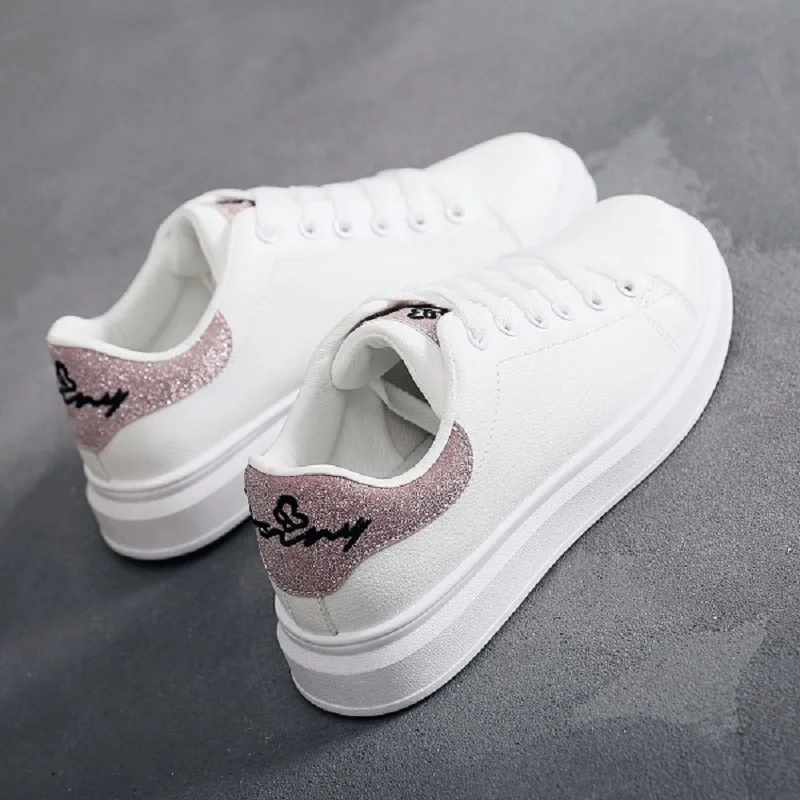 Женские кроссовки спортивные туфли для студентов белые дышащие бега zapatos de mujer