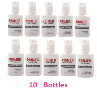 10 Bottles x 15ml 15 мл Праймер очиститель ресниц Применение средство очистки для ресниц ресницы перед посадкой ресниц индивидуальные ресницы инструменты для макияжа - Цвет: 10 Bottles x 15ml