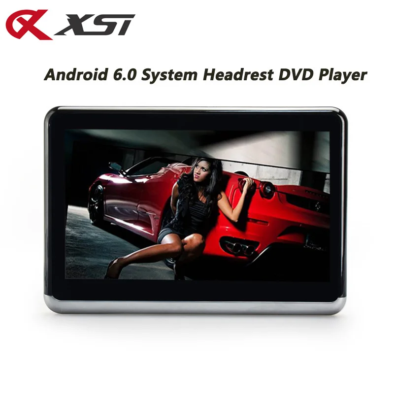 XST 10 1 дюймовый Android 6 0 Автомобильный Подголовник DVD монитор плеер HD 1080P видео