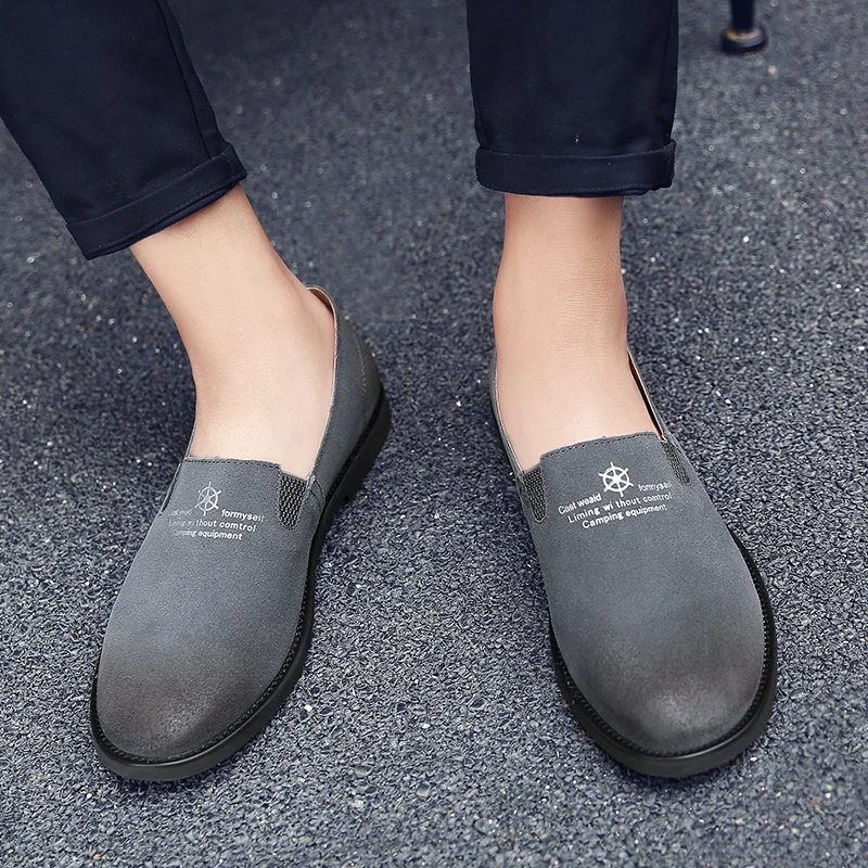 ZDRD Мужчины Замши Вождения Обувь Дышащий Мягкие Мокасины Скольжения на Ручной