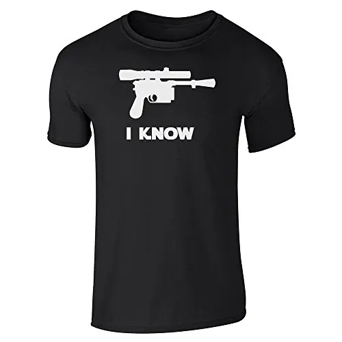 Человек Лето 2017 г. Повседневная я знаю. Solo Blaster короткий рукав Футболка | Мужская