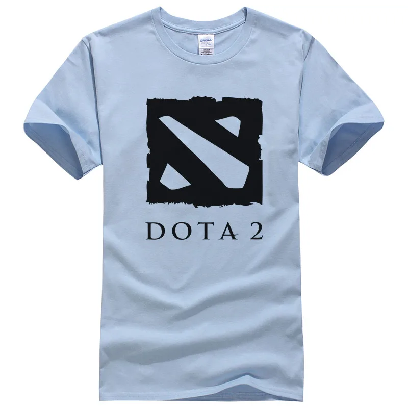 Defense of the Ancient, Мужская футболка, Dota 2, Мужская футболка для мультиплеерной игры, Мужская хлопковая футболка с круглым вырезом, футболки, S-2XL, T194 - Цвет: Light blue