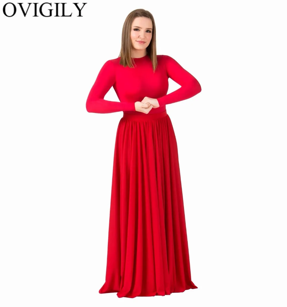 OVIGILY женские костюмы для взрослых с длинным рукавом и круглым вырезом на