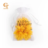 custom logo jewelry shop packaging organza bags diy gift customized wedding name printed drawing party candy packing pouch bags