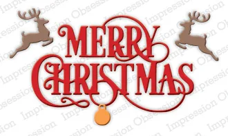 "Merry Christmas" Олень слова металлические трафареты для пресс-формы DIY Скрапбукинг альбом бумажные карты ремесло тиснение