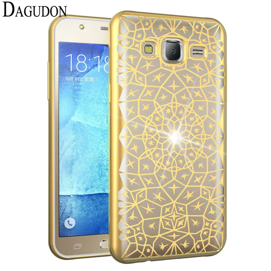 DAGUDON Luxury Soft TPU Case For Samsung Galaxy J5 2015 J500 bling Star Diamond Cover for Silicon capa |