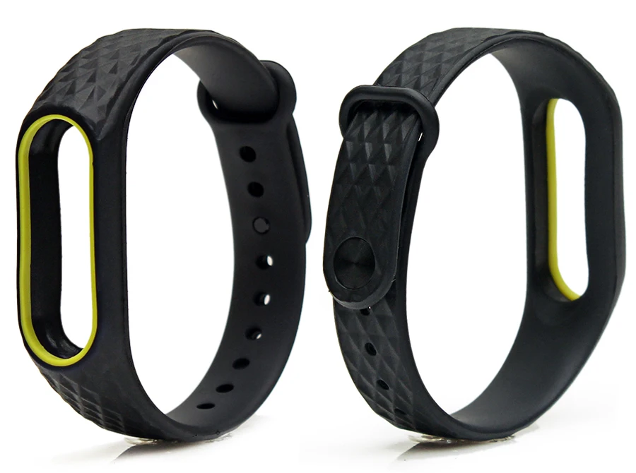 BOORUI цветной бриллиантовый браслет mi band 2, двойной цветной сменный ремешок для часов для Xiaomi mi band 2, оригинальные браслеты mi band 2