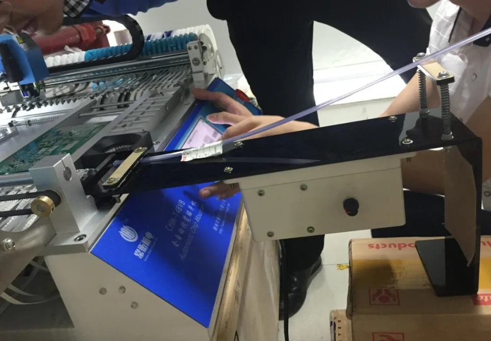 CHMT48VA Vision Desktop SMT Pick and Place Machine + Stick Feeder небольшая партия прототипирования|machine