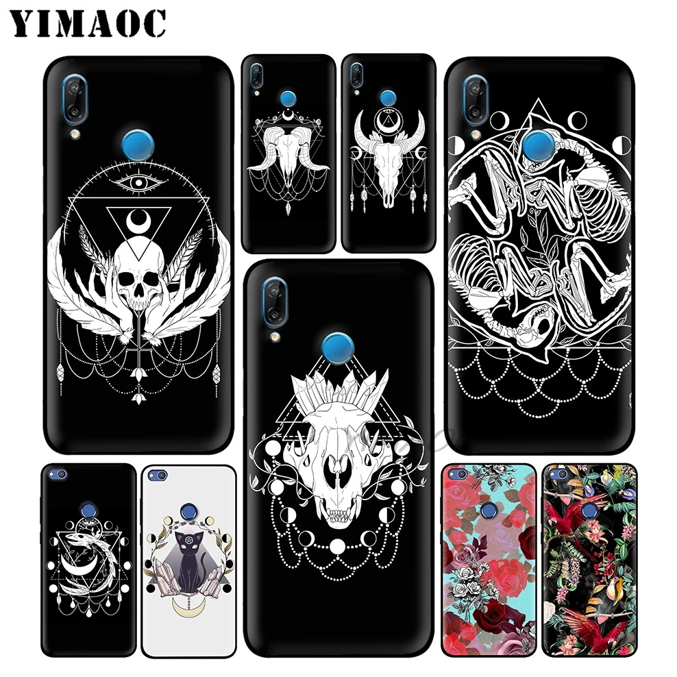 Yimaoc кошачий глаз в виде черепов овец Moon мягкий чехол для huawei Honor Коврики 20 9X