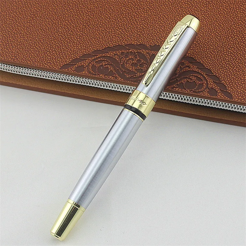 

Luxury Silver Rollerball Pen jinhao 0.7 Black Ink Business Office Pens Gift Stationery with An Original Gift Box Free Shipping
