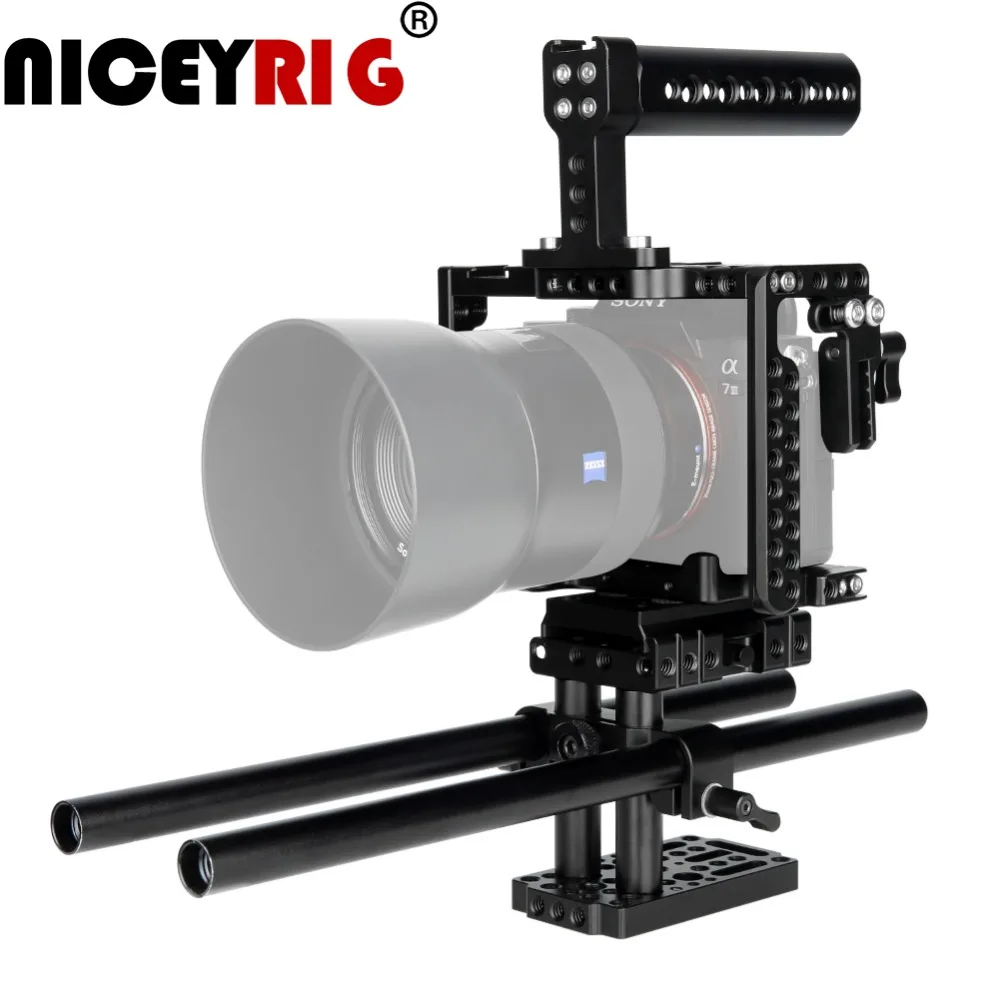 NICEYRIG для SONY a7riii a7rii a7miii a7mii a9 a7sii быстросъемный подъемный штатив с 15 мм стержнем HDMI