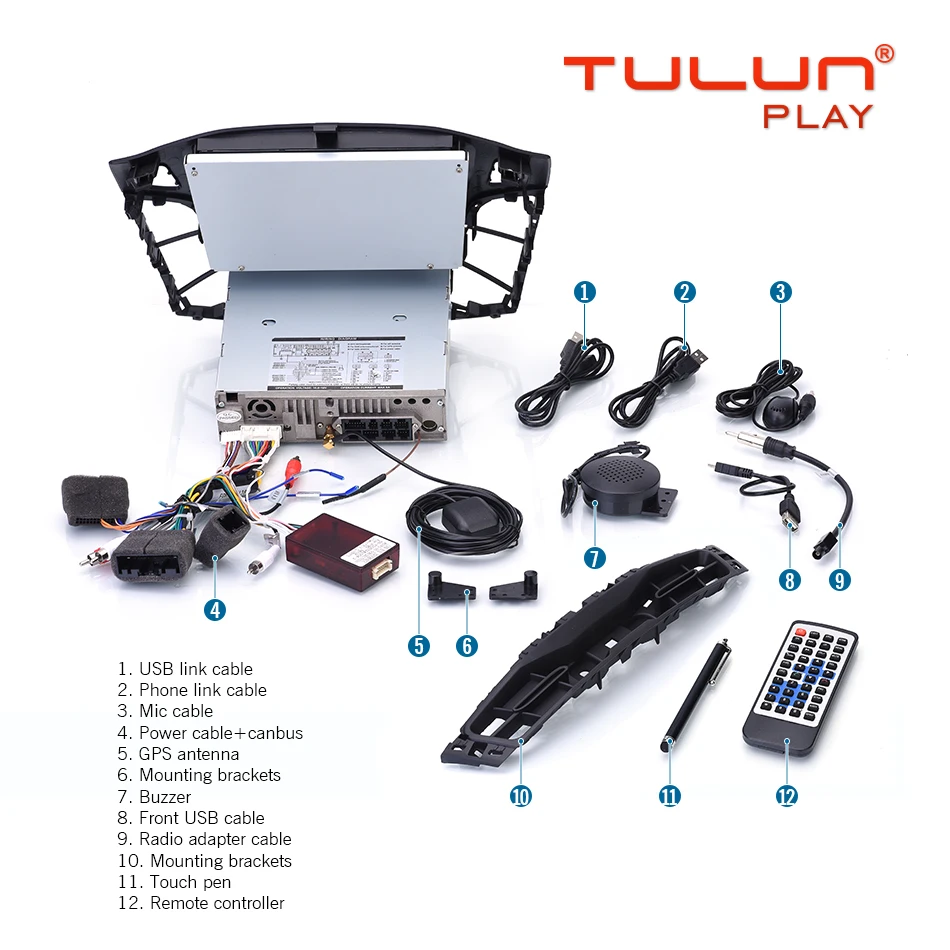 Автомобильный мультимедийный плеер Восьмиядерный Android 8 1 GPS 2 Din dvd-плеер для FORD Focus