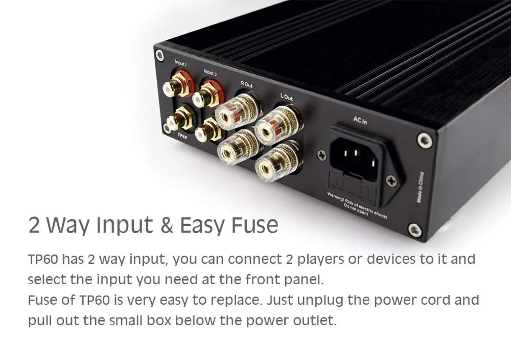 Топ TP60 Amp Классический премиум T-Amp 80 Вт* 2 выход стерео мощный усилитель