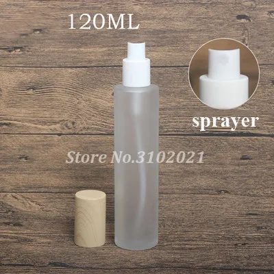 120ML 2/8 шт. 20 Вт, 30 Вт, 50 г пустой косметический уход за кожей лица Крем Jar горшок 20 Вт, 30 Вт, 40/60/80/100/120 мл Стекло тонер бутылка для лосьона, эмульсии покрытие из АБС-пластика - Цвет: 120ML