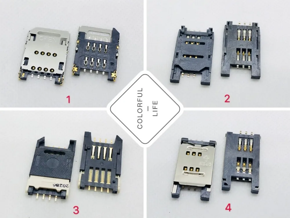 

6/8PIN Big SIM Flip Card Connector Socket Adapter LCN Panel PC Slot Tray Holder Old Machine Chinese Cellphone PCB Board FFC FPC