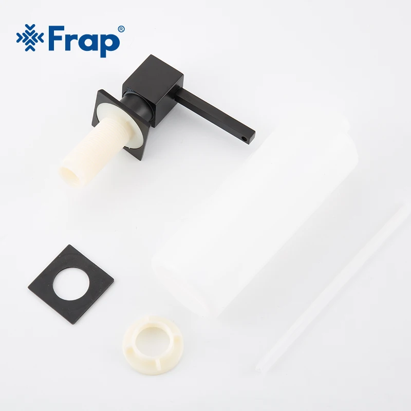 FRAP, 304, нержавеющая сталь, раковина, черный диспенсер для мыла, ABS бутылка для кухонного использования, аксессуары для умывальника, жидкость для заправки