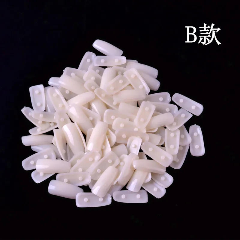 100 шт./компл. ложка/квадратные Типсы для ногтевого дизайна упражнения в отрасли