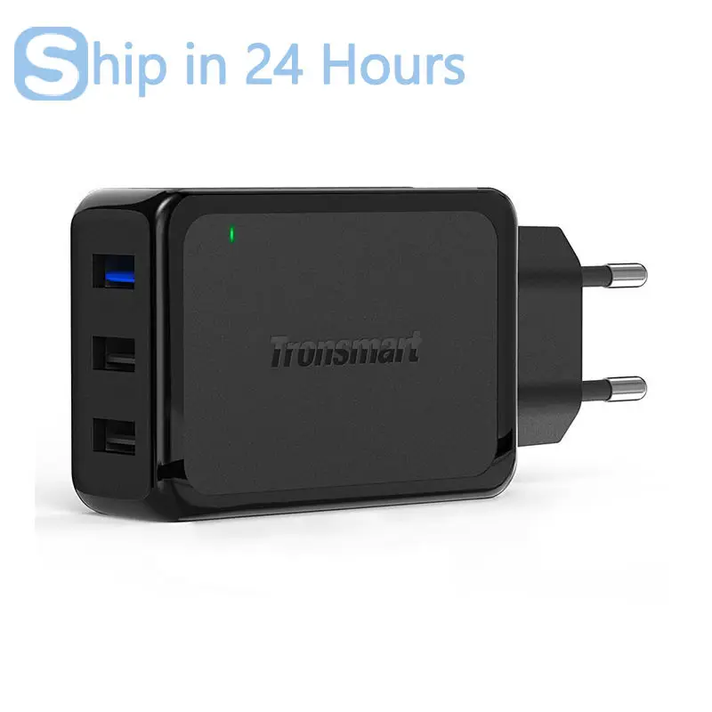 Tronsmart W3PTA 3 Порты USB Зарядное устройство Qualcomm сертифицированных Quick Charge 0 QC3.0 Smart для