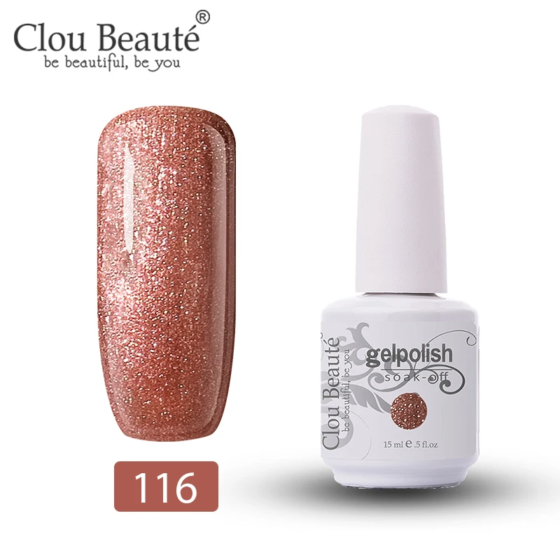 116 Clou Beaute Гель-лак для ногтей 15 мл основа и верхнее покрытие Гель-лак для ногтей полуперманентный лак впитывающий прозрачный праймер для ногтей - Цвет: 116