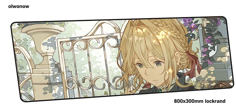 Violet evergarden Коврик Для Мыши Компьютерный геймер Коврик для мыши 800x300x2 мм великолепный Коврик Для Мыши Эргономичный гаджет офисный стол коврики