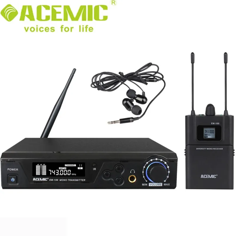 ACEMIC EM 100 In ear монитор профессиональные мониторы Системы для сценического