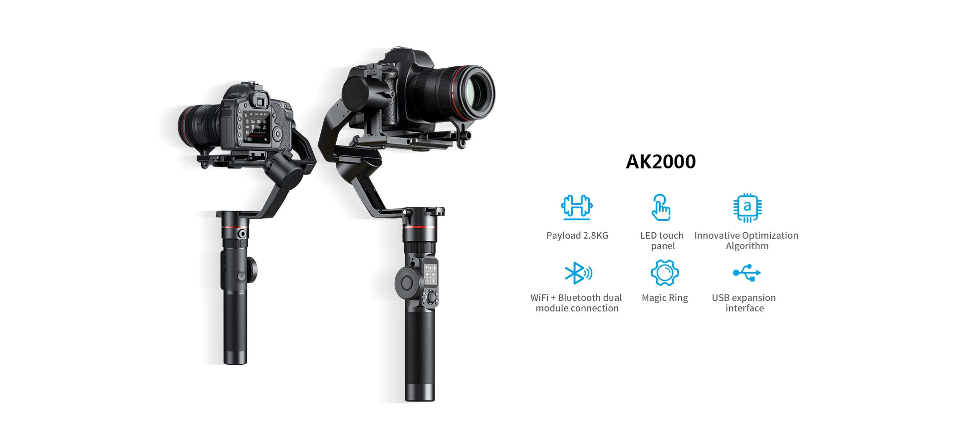 FeiyuTech AK2000 AK4000 3-осевой Камера стабилизатор Handhel Gimbal для sony цифровой зеркальной камеры Canon Nikon Fujifilm однажды Gimbal
