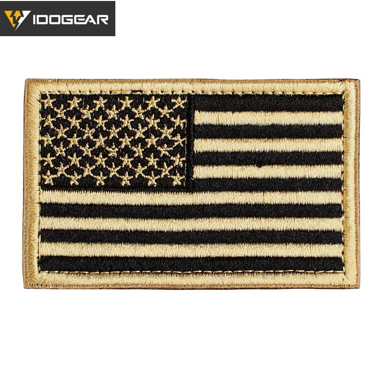 IDO GEAR Tatical Patch Hook and Loop американский флаг военный страйкбол боевое снаряжение