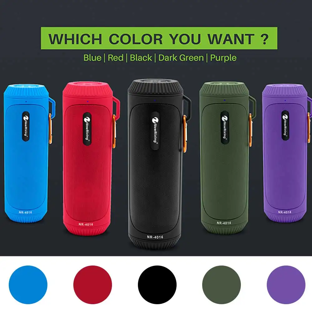 Портативный беспроводной Велосипедный динамик с фонариком tf картой мощный бас и