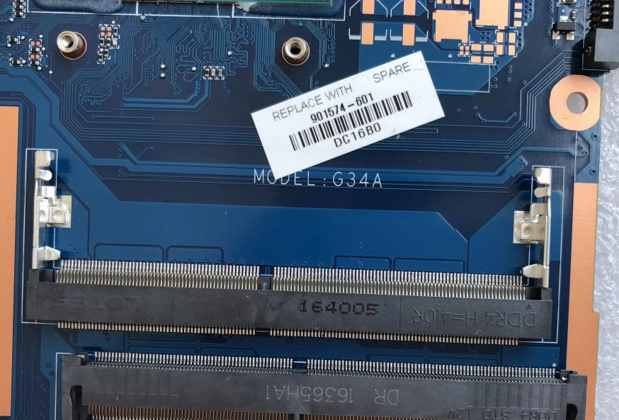 901574-501 для hp павильон 15-AU Материнская плата ноутбука 901574-601 901574-001 DAG34AMB6D0 DDR4 W/i5-7200U cpu тестовая работа