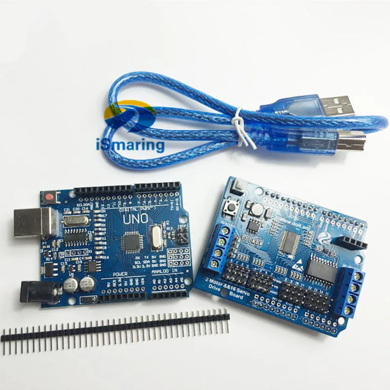 Управление гусеничным шасси танка с платой Arduino UNO R3 + щит привода мотора на